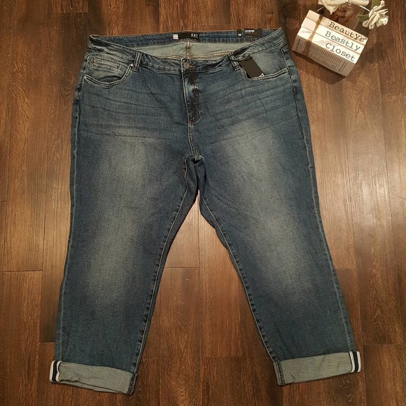 Kut from the Kloth Women's Boyfriend Jeans - Dark Blue - Picture 5 of 8